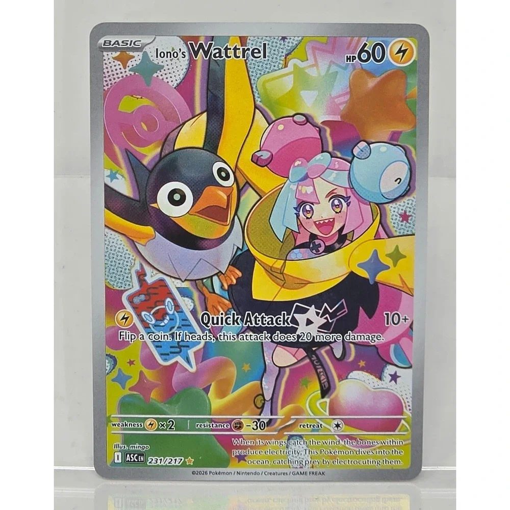 Pokemon Iono's Wattrel Ascending Heroes 231/217 Card